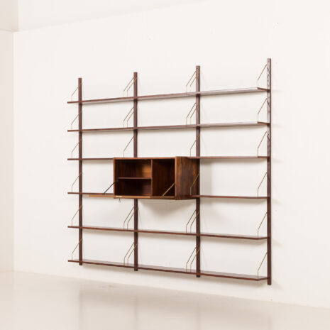 25511 Scandinavian mid century rosewood shelving unit attr. to Preben Sorensen, 1960s-4 25511 Scandinavian mid century rosewood shelving unit attr. to Preben Sorensen, 1960s-4