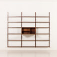 25511 Scandinavian mid century rosewood shelving unit attr. to Preben Sorensen, 1960s-5