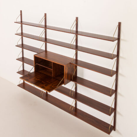 25511 Scandinavian mid century rosewood shelving unit attr. to Preben Sorensen, 1960s-6 25511 Scandinavian mid century rosewood shelving unit attr. to Preben Sorensen, 1960s-6