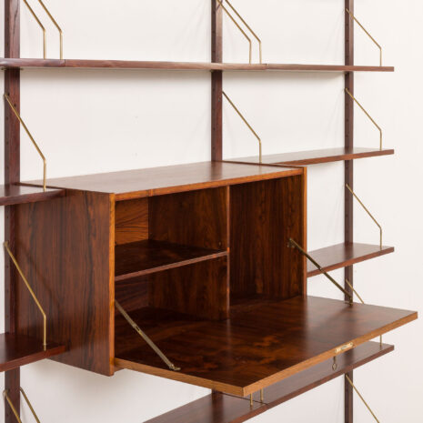 25511 Scandinavian mid century rosewood shelving unit attr. to Preben Sorensen, 1960s-7 25511 Scandinavian mid century rosewood shelving unit attr. to Preben Sorensen, 1960s-7