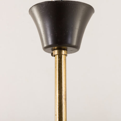 25514 Stilnovo style Italian mid century chandelier in brass and teak, 1960s -3 25514 Stilnovo style Italian mid century chandelier in brass and teak, 1960s -3