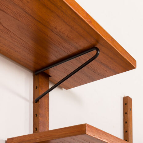 25524 Scandinavian mid century teak wall unit, 1970s-12 25524 Scandinavian mid century teak wall unit, 1970s-12