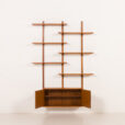 25524 Scandinavian mid century teak wall unit, 1970s-5