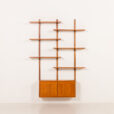 25524 Scandinavian mid century teak wall unit, 1970s-6