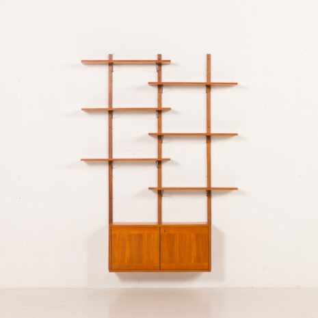 25524 Scandinavian mid century teak wall unit, 1970s-6 25524 Scandinavian mid century teak wall unit, 1970s-6