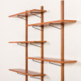 25524 Scandinavian mid century teak wall unit, 1970s-8