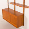 25524 Scandinavian mid century teak wall unit, 1970s-9