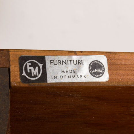 25525 Kai Kristiansen 3 bay wall unit with a desk, FM Mobler, Denmark 1960s-21 25525 Kai Kristiansen 3 bay wall unit with a desk, FM Mobler, Denmark 1960s-21