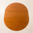 25548 Teak round table with hidden extension, 1970s-10