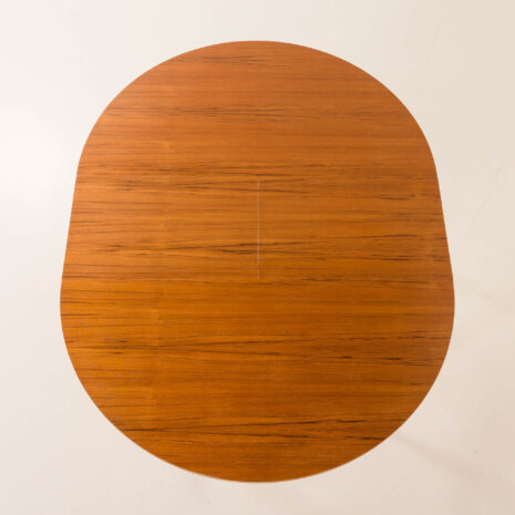 25548 Teak round table with hidden extension, 1970s-10 25548 Teak round table with hidden extension, 1970s-10