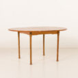 25548 Teak round table with hidden extension, 1970s-8