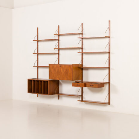 25550 Preben Sorensen shelving unit with vinyl records cabinet for PS system, Randers, Denmark 1960s-4 25550 Preben Sorensen shelving unit with vinyl records cabinet for PS system, Randers, Denmark 1960s-4