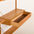 25551 Scandinavian oak wall unit by PS System, Randers, Denmark, 1970s-10