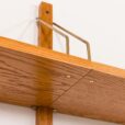 25551 Scandinavian oak wall unit by PS System, Randers, Denmark, 1970s-12