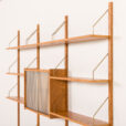 25551 Scandinavian oak wall unit by PS System, Randers, Denmark, 1970s-17