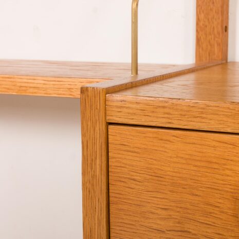 25551 Scandinavian oak wall unit by PS System, Randers, Denmark, 1970s-18 25551 Scandinavian oak wall unit by PS System, Randers, Denmark, 1970s-18
