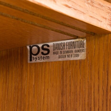 25551 Scandinavian oak wall unit by PS System, Randers, Denmark, 1970s-20 25551 Scandinavian oak wall unit by PS System, Randers, Denmark, 1970s-20