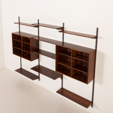 25555 Kai kristiansen rosewood wall unit for FM Mobler, Denmark, 1960s-5 25555 Kai kristiansen rosewood wall unit for FM Mobler, Denmark, 1960s-5