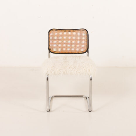 25557 Italian vintage accent chair is long hair sheepskin, 1960-3 25557 Italian vintage accent chair is long hair sheepskin, 1960-3