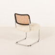 25557 Italian vintage accent chair is long hair sheepskin, 1960-6
