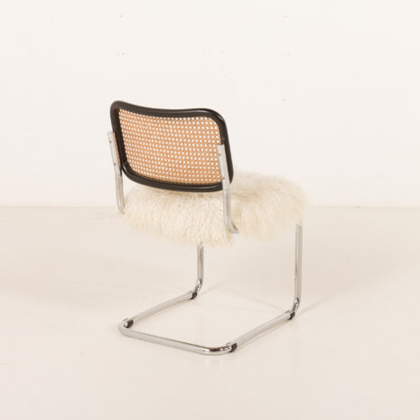 25557 Italian vintage accent chair is long hair sheepskin, 1960-6 25557 Italian vintage accent chair is long hair sheepskin, 1960-6