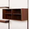 25558 Kai Kristiansen rosewood wall unit with 2 lamps for FM Mobler, Denmark 1960s-11