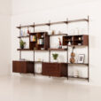 25558 Kai Kristiansen rosewood wall unit with 2 lamps for FM Mobler, Denmark 1960s-2