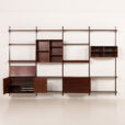 25558 Kai Kristiansen rosewood wall unit with 2 lamps for FM Mobler, Denmark 1960s-7
