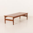 25559 Italian mid century low teak coffe table attr. to Mobil Girgi-5