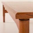 25559 Italian mid century low teak coffe table attr. to Mobil Girgi-9