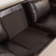 25562 Herman Miller attr. to black leather mid century sofa.-20