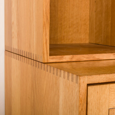 26005 Soborg oak modular bookcase, Denmark, 1970s-12 26005 Soborg oak modular bookcase, Denmark, 1970s-12