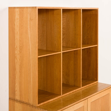 26005 Soborg oak modular bookcase, Denmark, 1970s-13 26005 Soborg oak modular bookcase, Denmark, 1970s-13