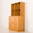 26005 Soborg oak modular bookcase, Denmark, 1970s-15