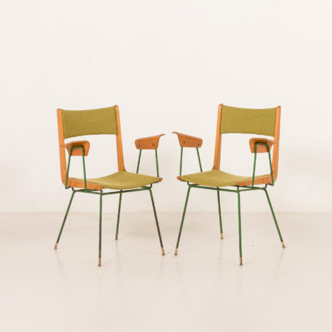 26013 Boomerang chair attr. to Carlo De Carli, set of 2, Italy 1950s-2 26013 Boomerang chair attr. to Carlo De Carli, set of 2, Italy 1950s-2