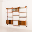 26021 Ergo three bay wall unit by John Texmon, Nowrway 1960s.-4