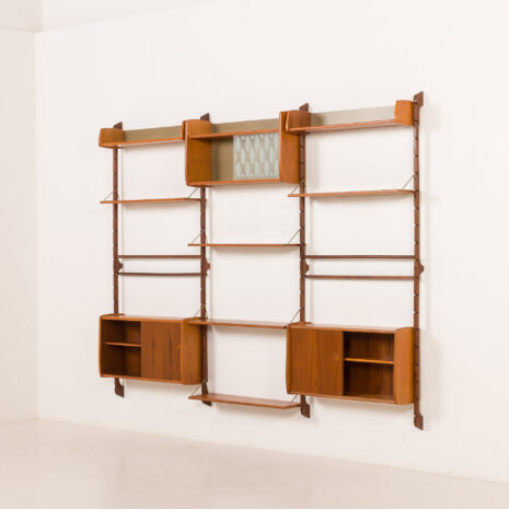 26021 Ergo three bay wall unit by John Texmon, Nowrway 1960s.-5 26021 Ergo three bay wall unit by John Texmon, Nowrway 1960s.-5