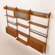 26021 Ergo three bay wall unit by John Texmon, Nowrway 1960s.-8