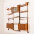 26021 Ergo three bay wall unit by John Texmon, Nowrway 1960s.-9