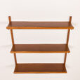 26025 Mid century teak shelving unit, set of 3 shelves, Denmark 1970s.-5