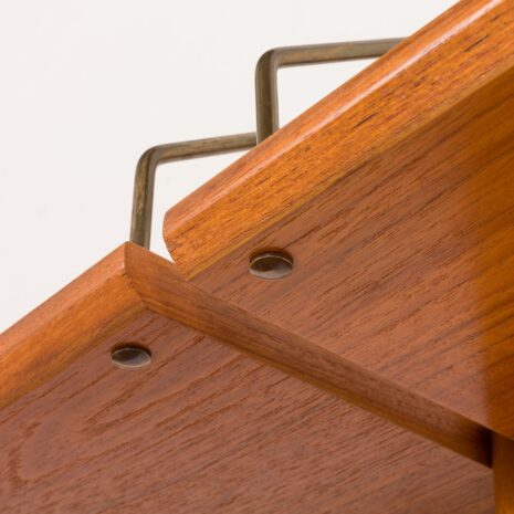 26027 Fredrik A. Kayser teak free standing wall unit for Gustav Bahus, Norway 1960s-17 26027 Fredrik A. Kayser teak free standing wall unit for Gustav Bahus, Norway 1960s-17