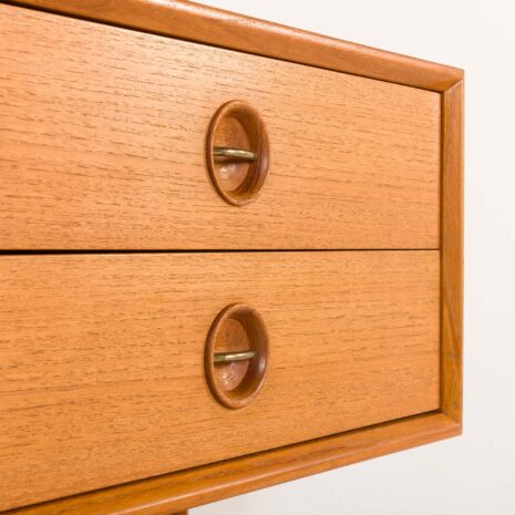 26027 Fredrik A. Kayser teak free standing wall unit for Gustav Bahus, Norway 1960s-21 26027 Fredrik A. Kayser teak free standing wall unit for Gustav Bahus, Norway 1960s-21