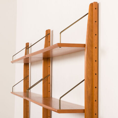 26027 Fredrik A. Kayser teak free standing wall unit for Gustav Bahus, Norway 1960s-23 26027 Fredrik A. Kayser teak free standing wall unit for Gustav Bahus, Norway 1960s-23