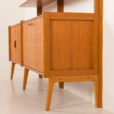 26027 Fredrik A. Kayser teak free standing wall unit for Gustav Bahus, Norway 1960s-24
