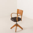 26031 French mid century reclining desk chair , 1950s-12