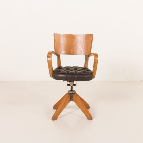 26031 French mid century reclining desk chair , 1950s-3 26031 French mid century reclining desk chair , 1950s-3
