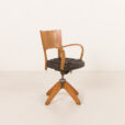 26031 French mid century reclining desk chair , 1950s-4