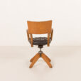 26031 French mid century reclining desk chair , 1950s-7