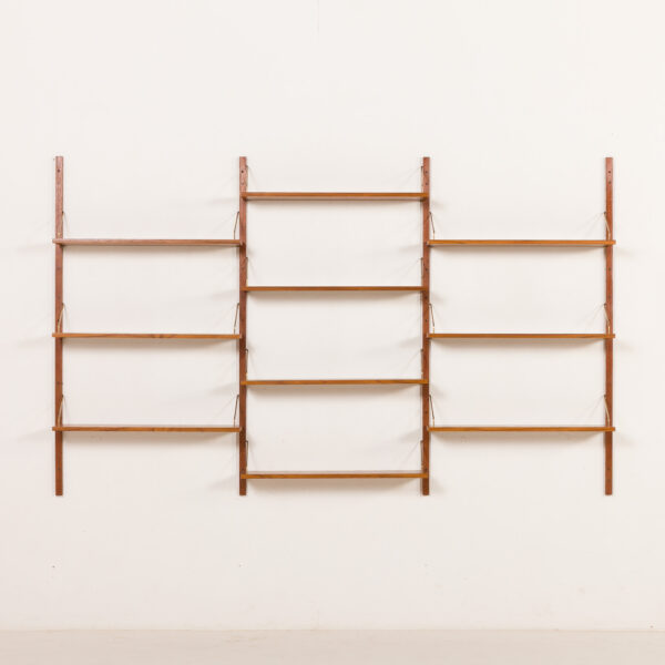 26036 Danish mid century teak shelving unit, 1960s-4