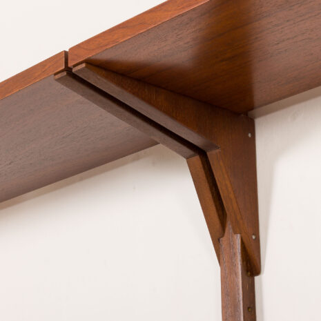 26063 Danish mid century wallnut shelving unit in the style of Poul Cadovius, 1960s-6 26063 Danish mid century wallnut shelving unit in the style of Poul Cadovius, 1960s-6